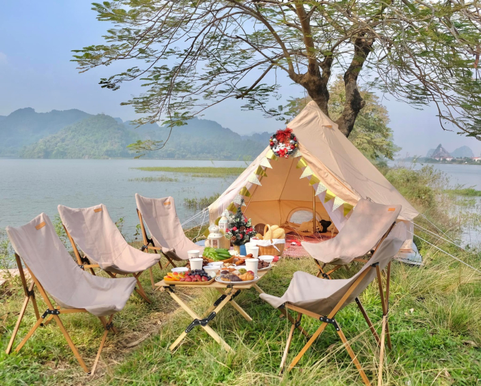 Thuê xe du lịch đi hồ Quan Sơn - điểm cắm trại cực chill gần Hà Nội
