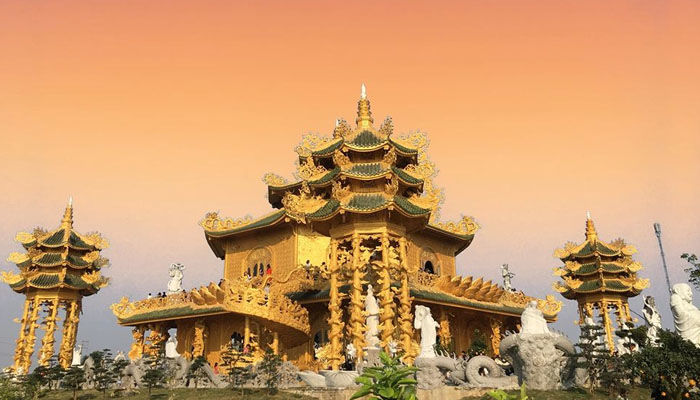 Chùa Phúc Lâm Hưng Yên là ngôi chùa dát vàng độc nhất vô nhị