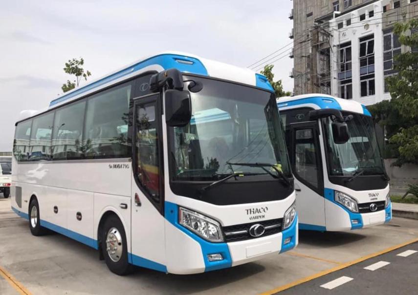 Mẫu xe Thaco 45 chỗ để phục vụ hành khách có nhu cầu thuê xe du lịch