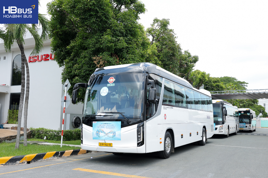 Mẫu xe hiện đại và được bảo dưỡng định kỳ của HoaBinh Bus