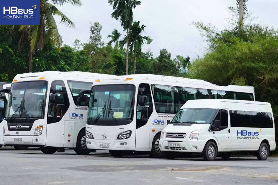 HoaBinh Bus đa dạng các loại hình xe 4-45 chỗ phục vụ cho mọi nhu cầu